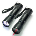 Aluminum LED Flashlight w/ 8 LED & Laser Pointer